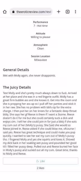 Escort/Massage Molly in Racine, WI