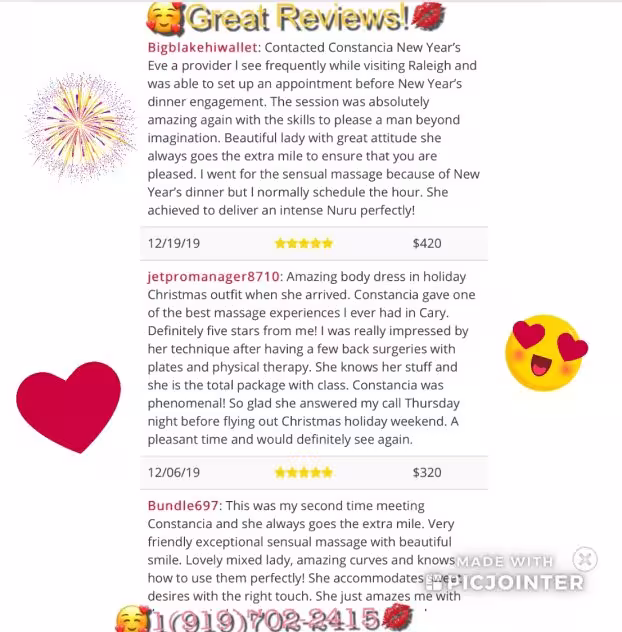 Escort/Massage Constancia in Raleigh, NC