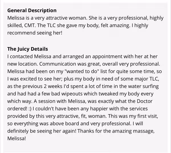 Massage Melissa Karín / Karin in San Diego, CA